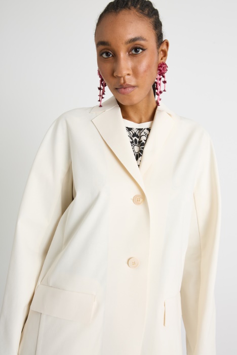 Blazer monopetto in jersey