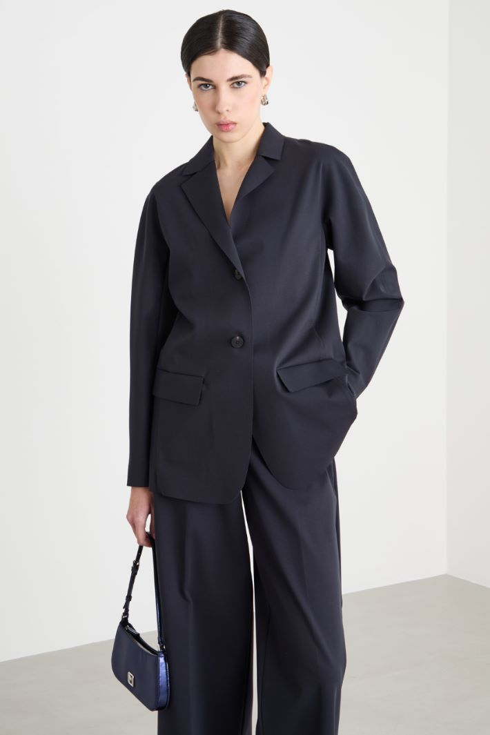 Single-breasted jersey blazer Intrend - 2