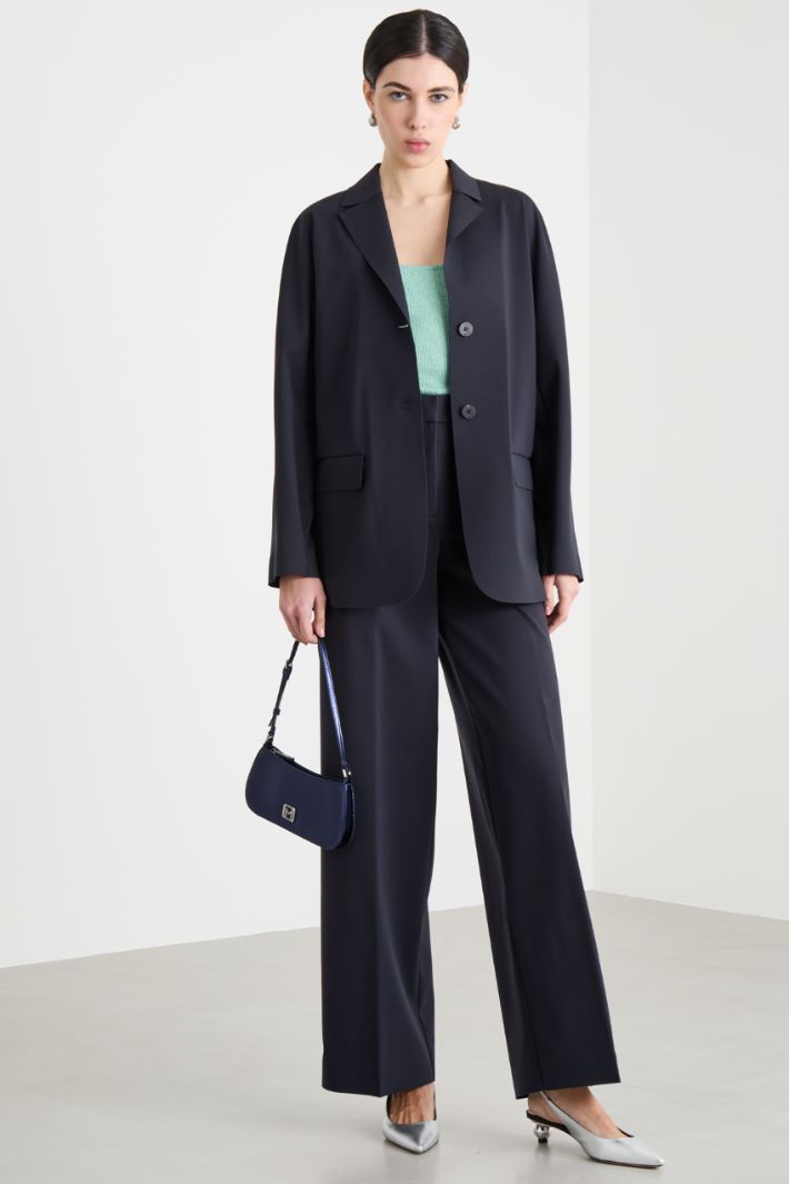 Single-breasted jersey blazer Intrend