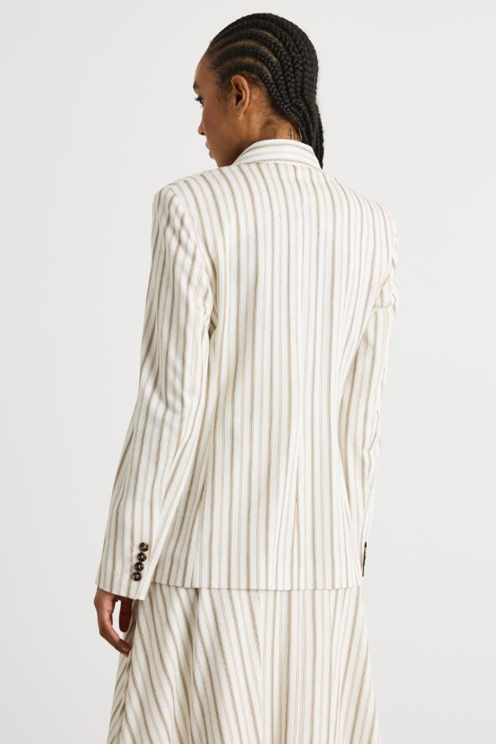 Double-breasted jersey blazer Intrend - 4