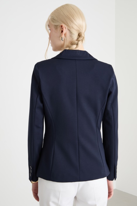 Blazer aderente in jersey