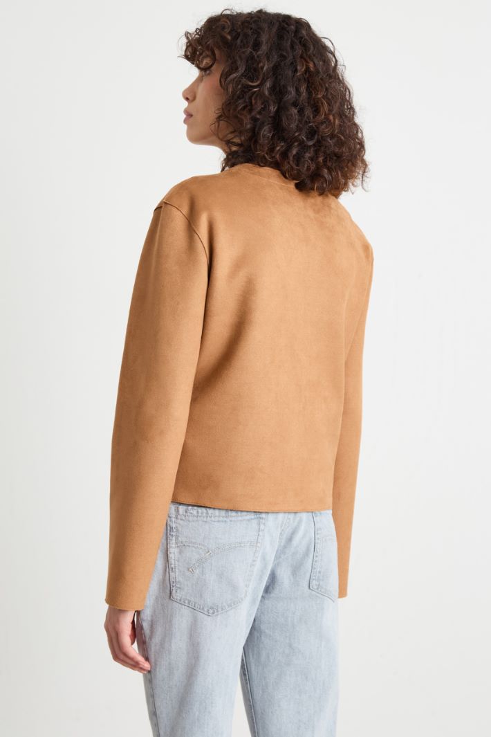 Boxy-fit jersey jacket Intrend - 4