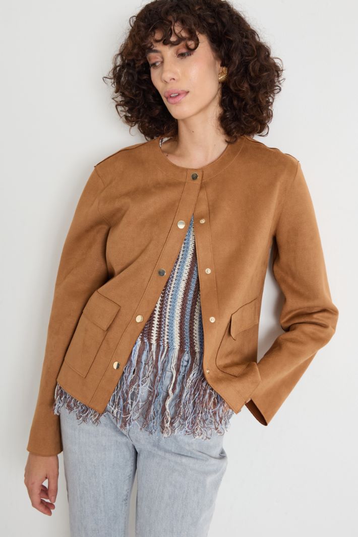 Boxy-fit jersey jacket Intrend - 2