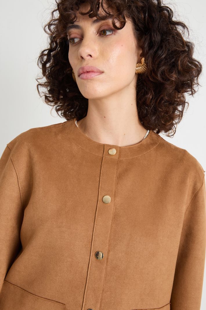 Boxy-fit jersey jacket Intrend - 3