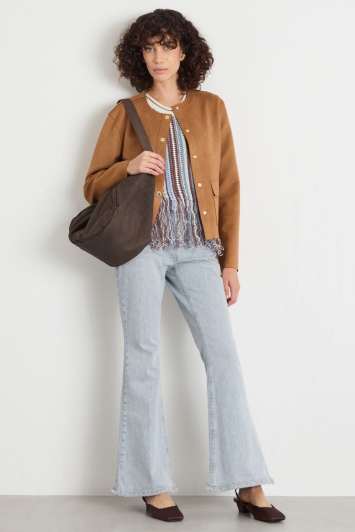 Boxy-fit jersey jacket Intrend