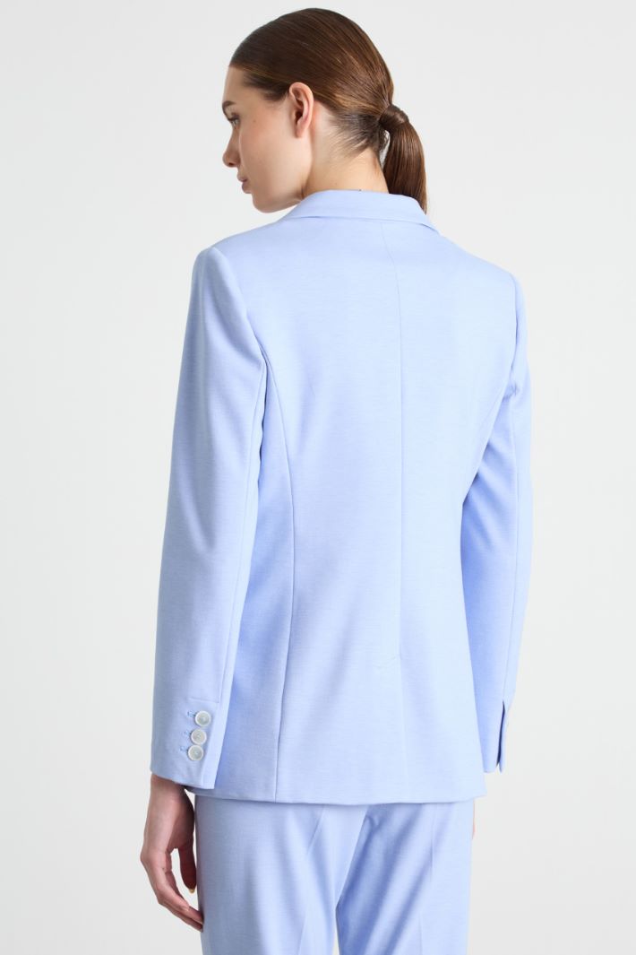 Double-breasted jersey blazer Intrend - 4