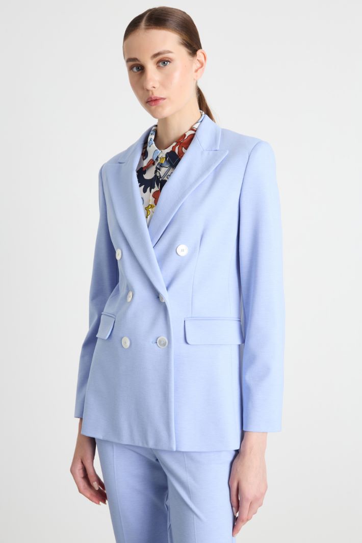 Double-breasted jersey blazer Intrend - 2
