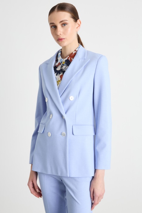 Double-breasted jersey blazer Intrend