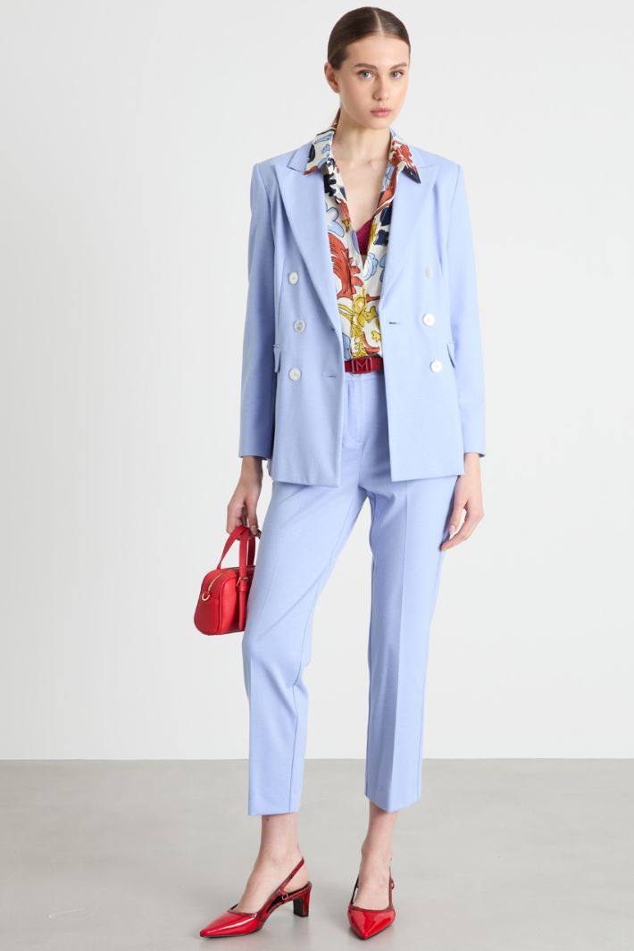 Double-breasted jersey blazer Intrend