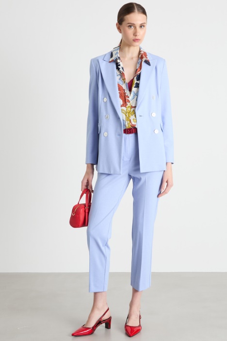 Double-breasted jersey blazer Intrend