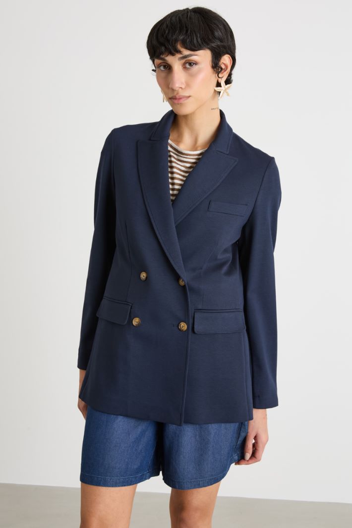 Double-breasted peak-lapel blazer Intrend - 2