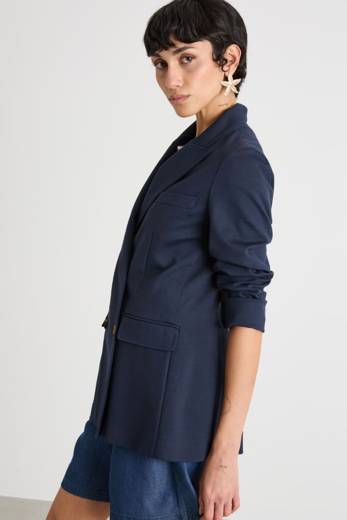 Double-breasted peak-lapel blazer Intrend - 3