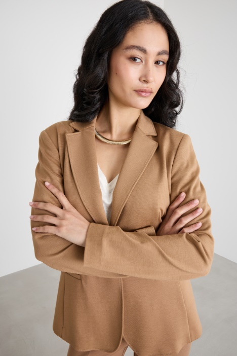 Blazer in jersey stretch