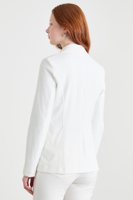 Blazer in jersey effetto jeans