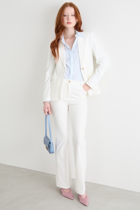 Denim-effect jersey blazer Intrend