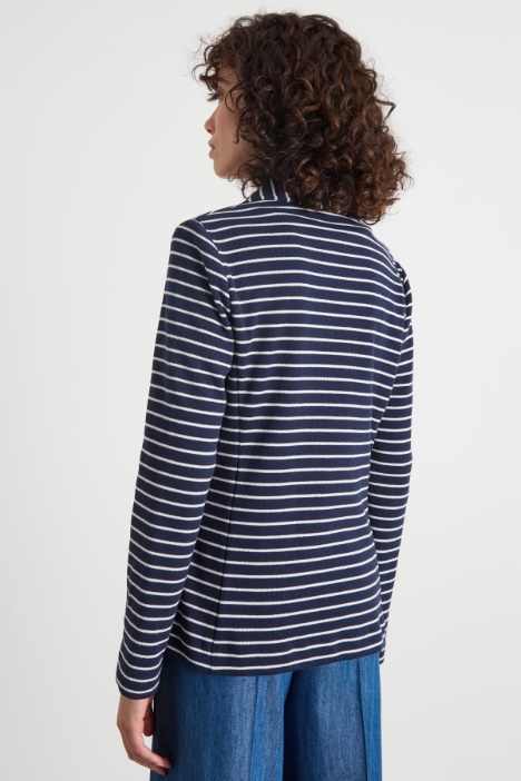 Blazer de jersey piqué