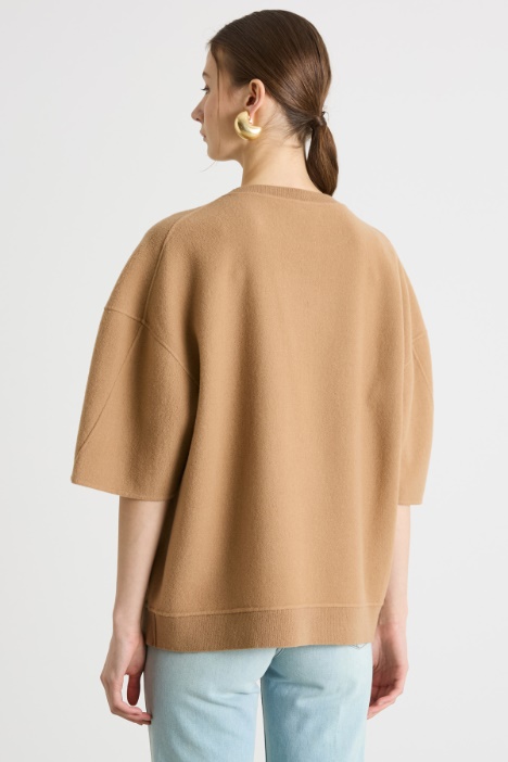 Felpa over a maniche corte