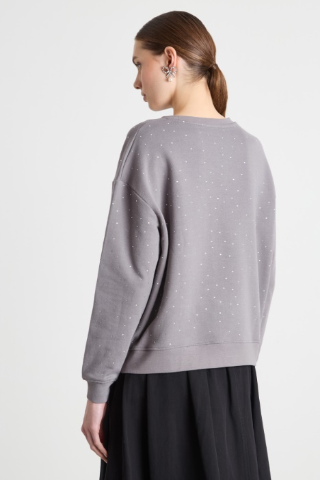 Felpa con strass