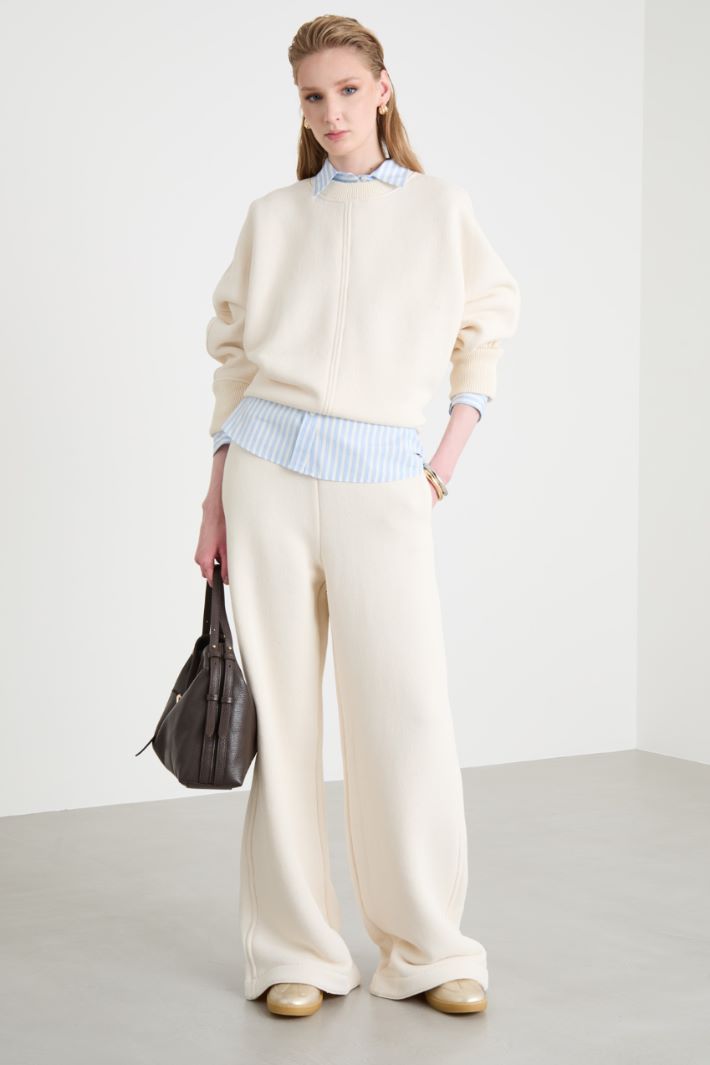 Felpa girocollo boxy Intrend