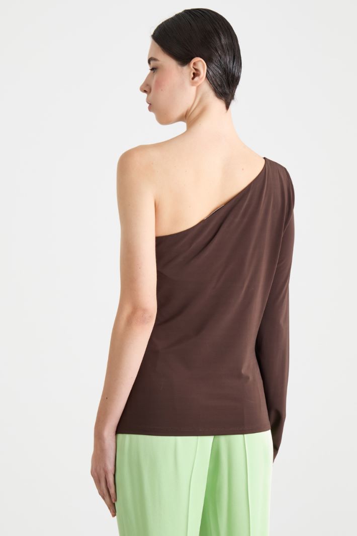 One-shoulder top in jersey Intrend - 4