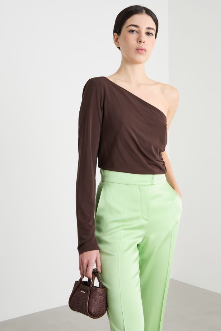 One-shoulder top in jersey Intrend - 2