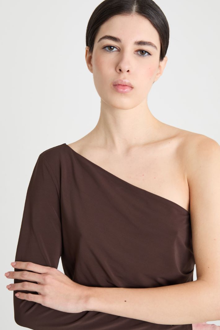 One-shoulder top in jersey Intrend - 3