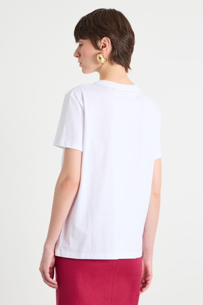 Embroidered-pocket jersey T-shirt Intrend - 4