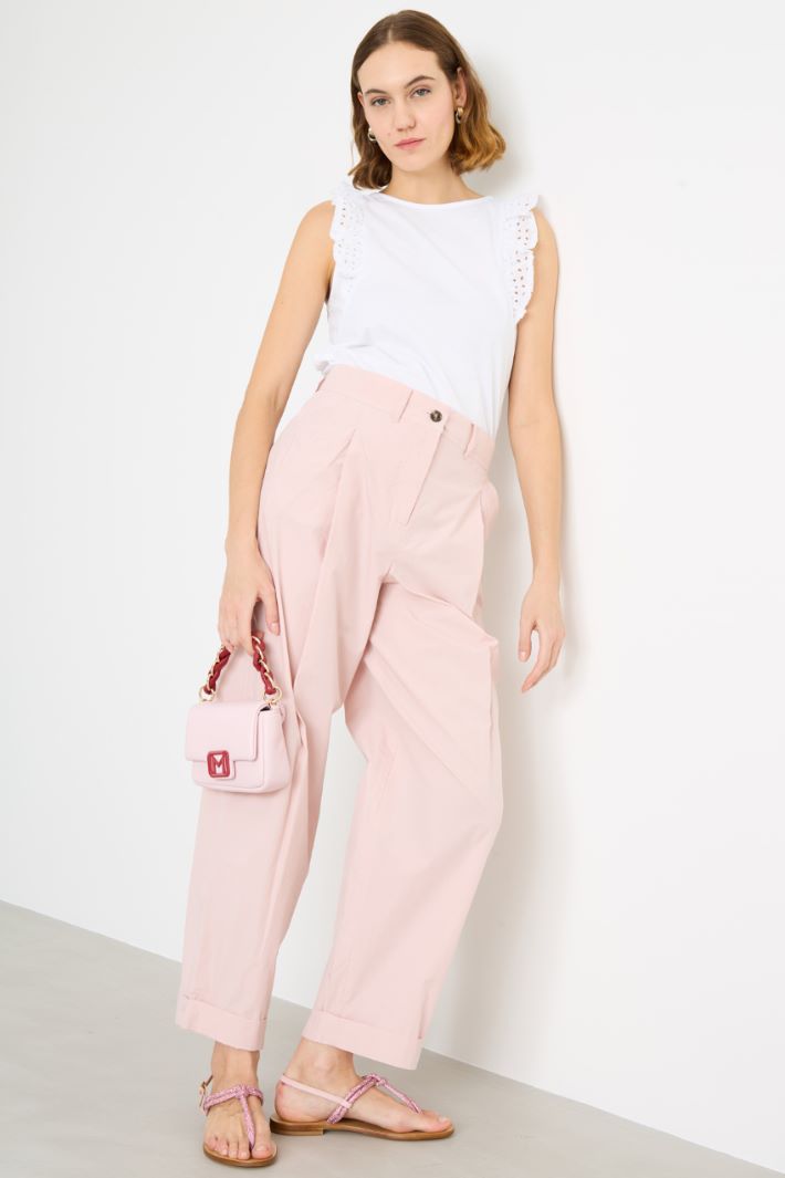 Broderie Anglaise ruffle top Intrend