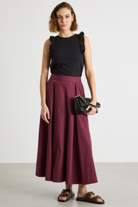 Broderie Anglaise ruffle top Intrend