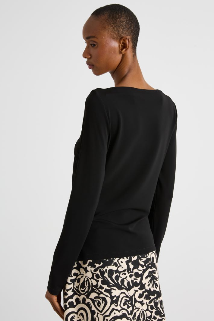 Draped jersey top Intrend - 4