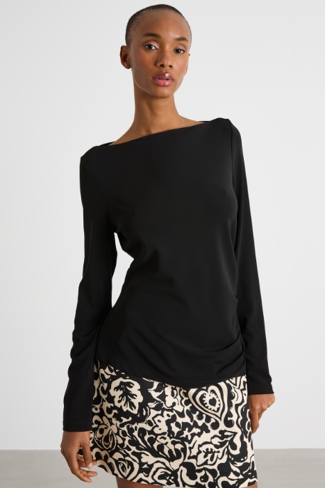 Draped jersey top Intrend