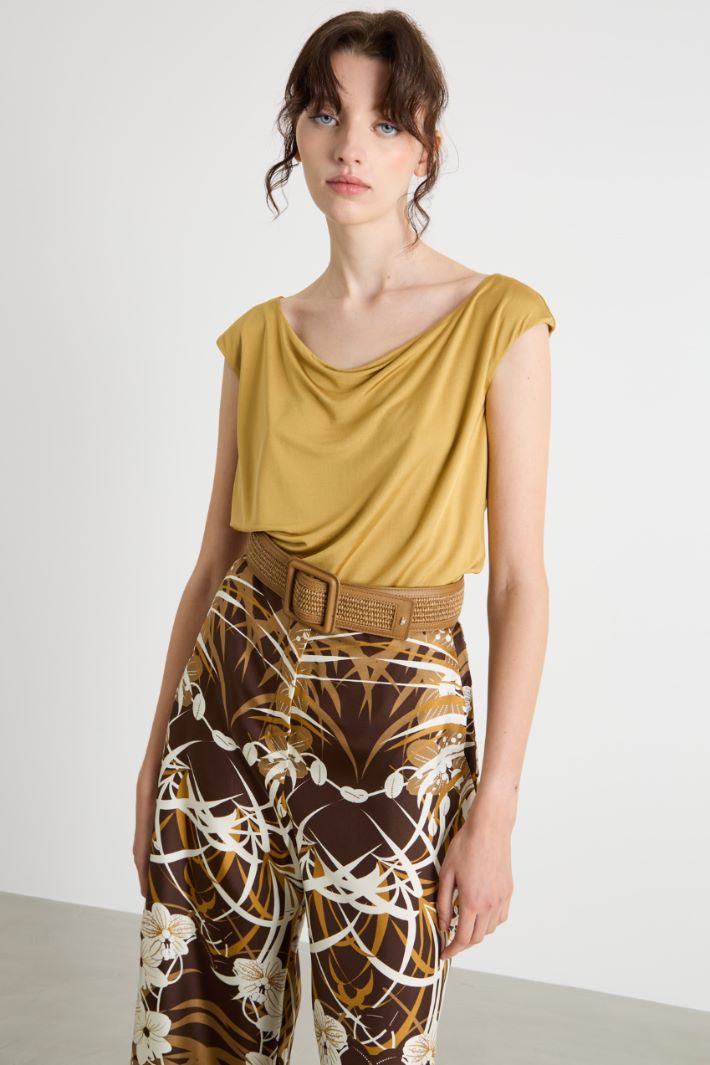 Cowl neck jersey top Intrend - 2