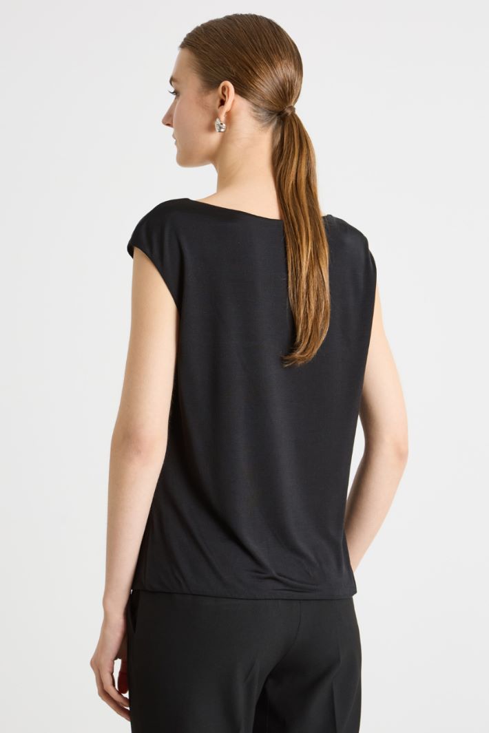 Cowl neck jersey top Intrend - 4