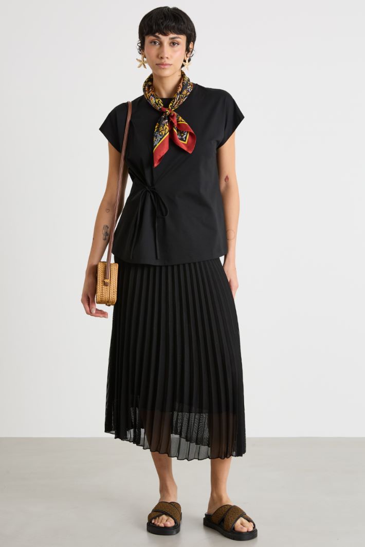 Bow-detail T-shirt Intrend