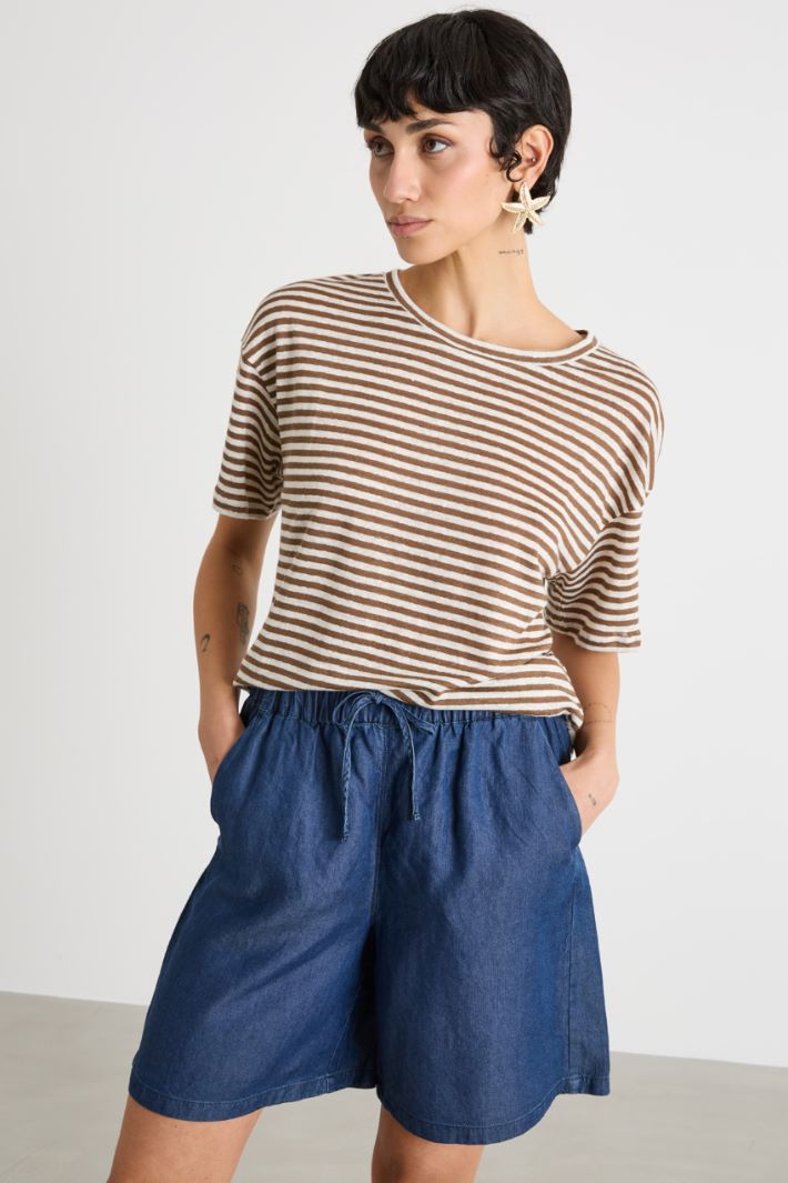 Linen T-shirt Intrend - 2