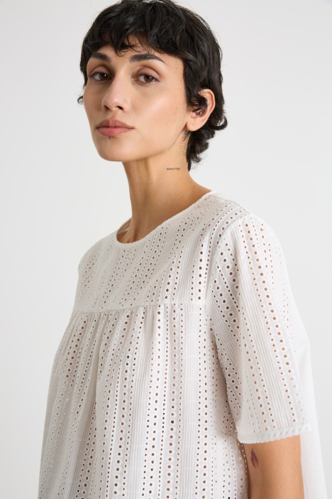 Top in popeline e jersey