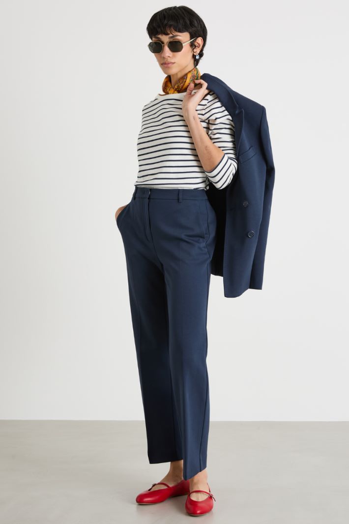 Boat neck T-shirt Intrend