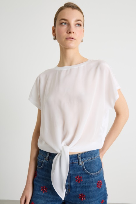 Dual-fabric T-shirt Intrend
