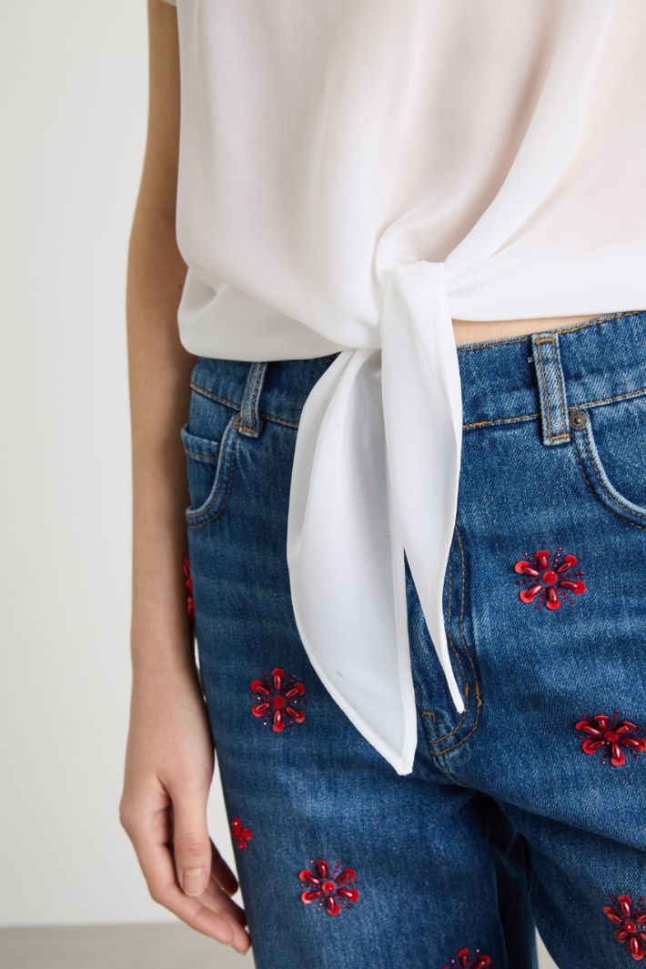 Dual-fabric T-shirt Intrend - 3