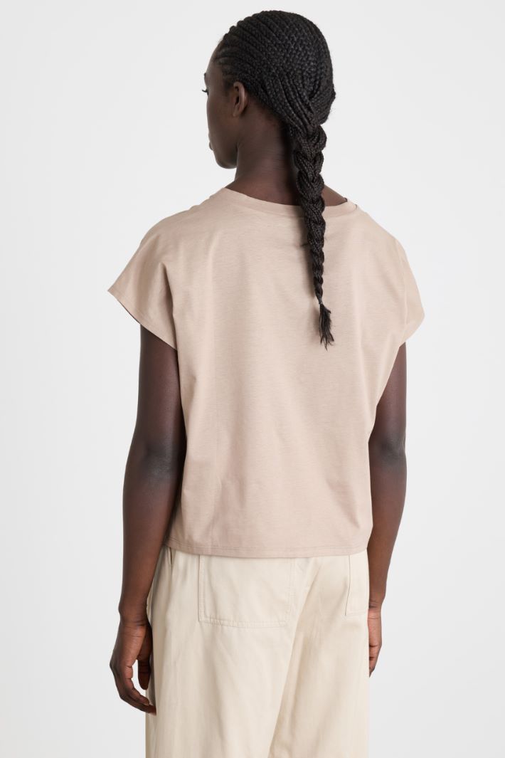 Dual-fabric T-shirt Intrend - 4