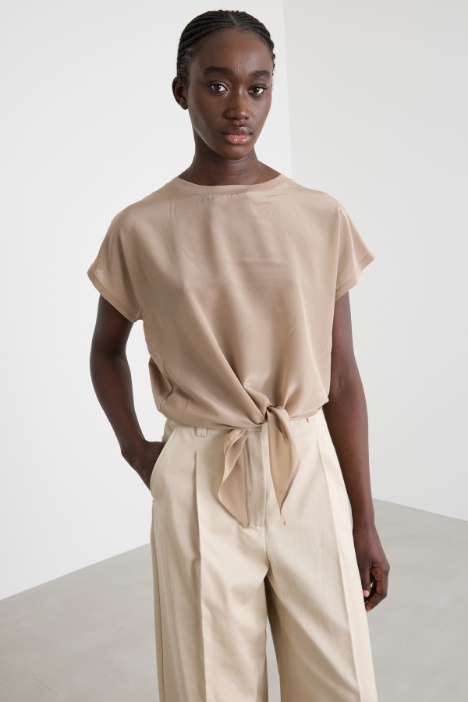 Dual-fabric T-shirt Intrend