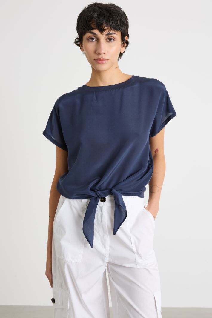 Dual-fabric T-shirt Intrend - 2