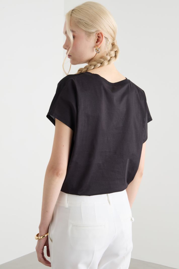 Dual-fabric T-shirt Intrend - 4