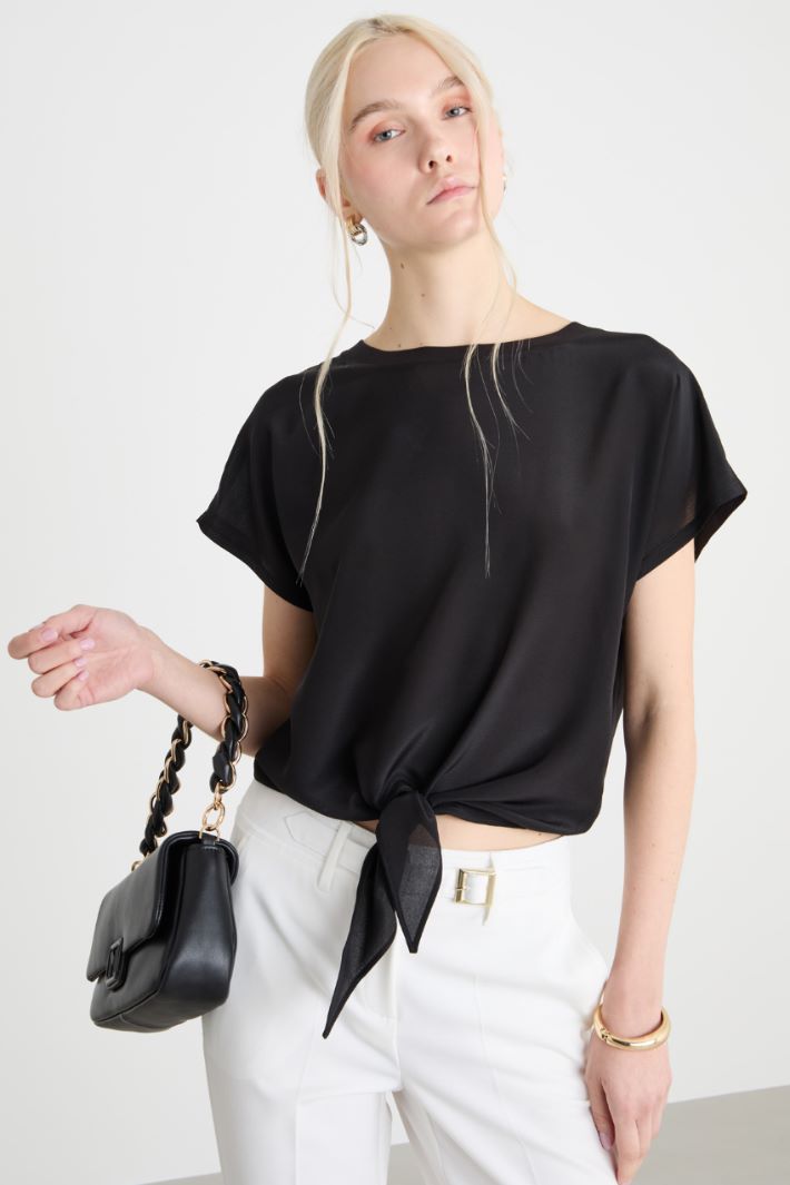 Dual-fabric T-shirt Intrend - 2