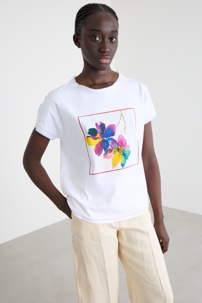 T-shirt con motivo stampato Intrend - 2