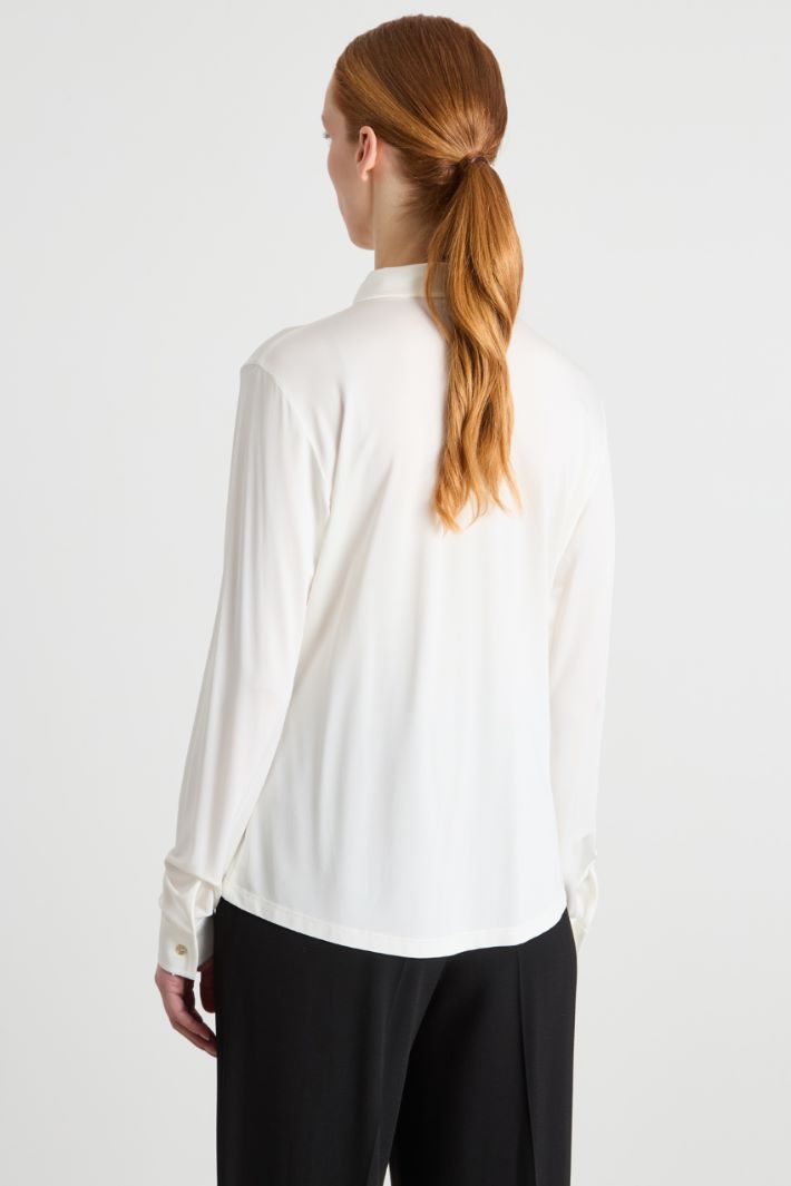 Camicia in jersey piqué Intrend - 4