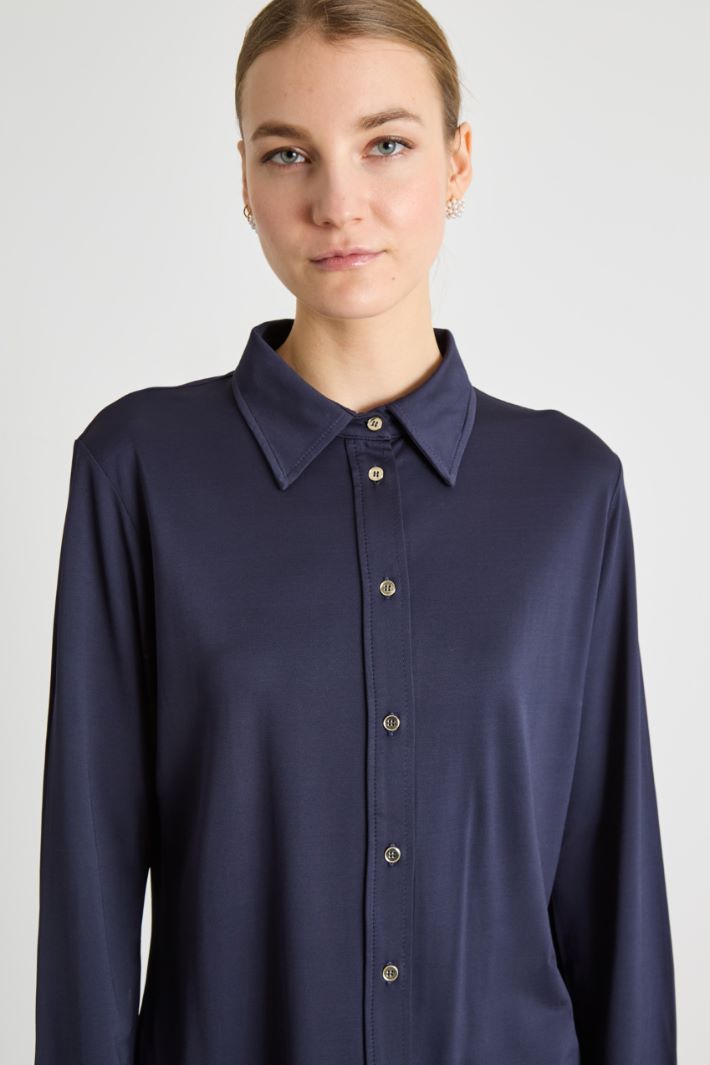 Camicia in jersey piqué Intrend - 3