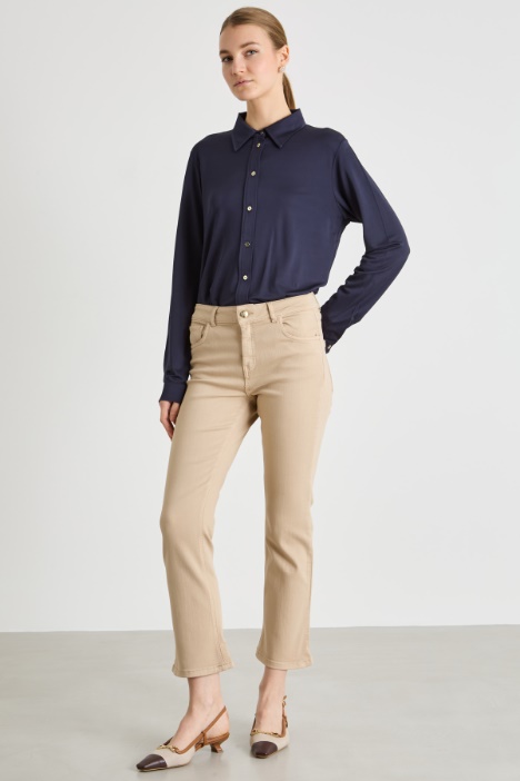 Camicia in jersey piqué Intrend