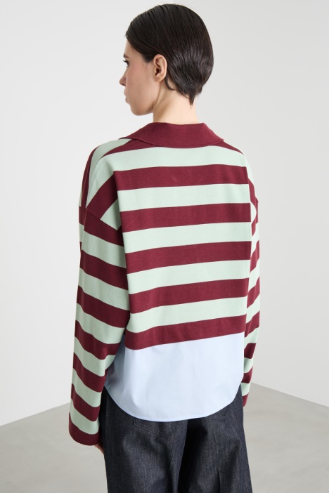 Polo in jersey e popeline