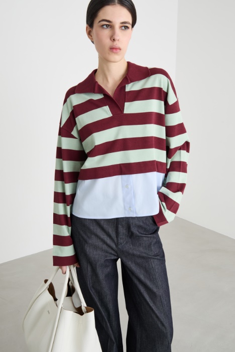 Polo in jersey e popeline Intrend